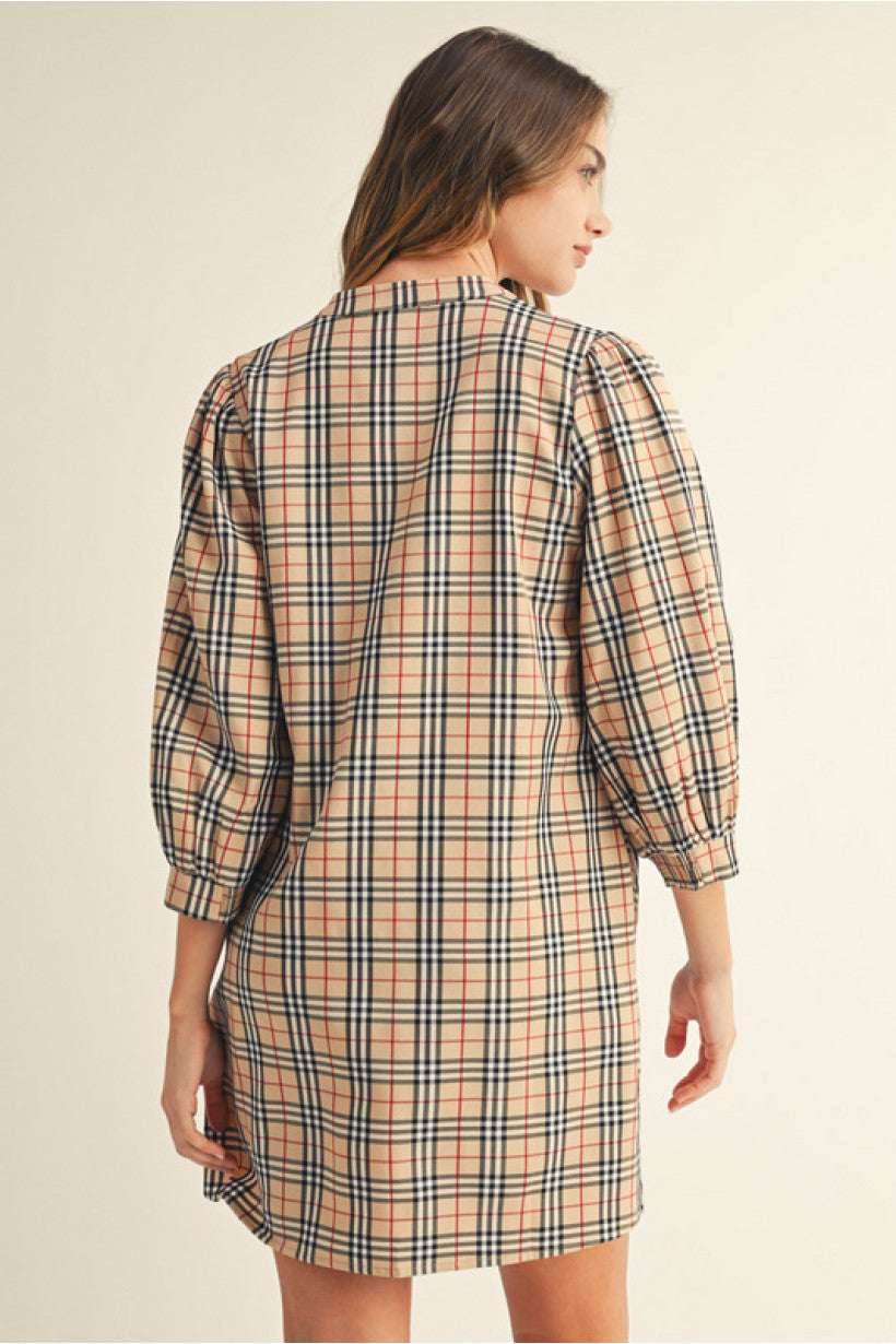 Plaid Mini Dress