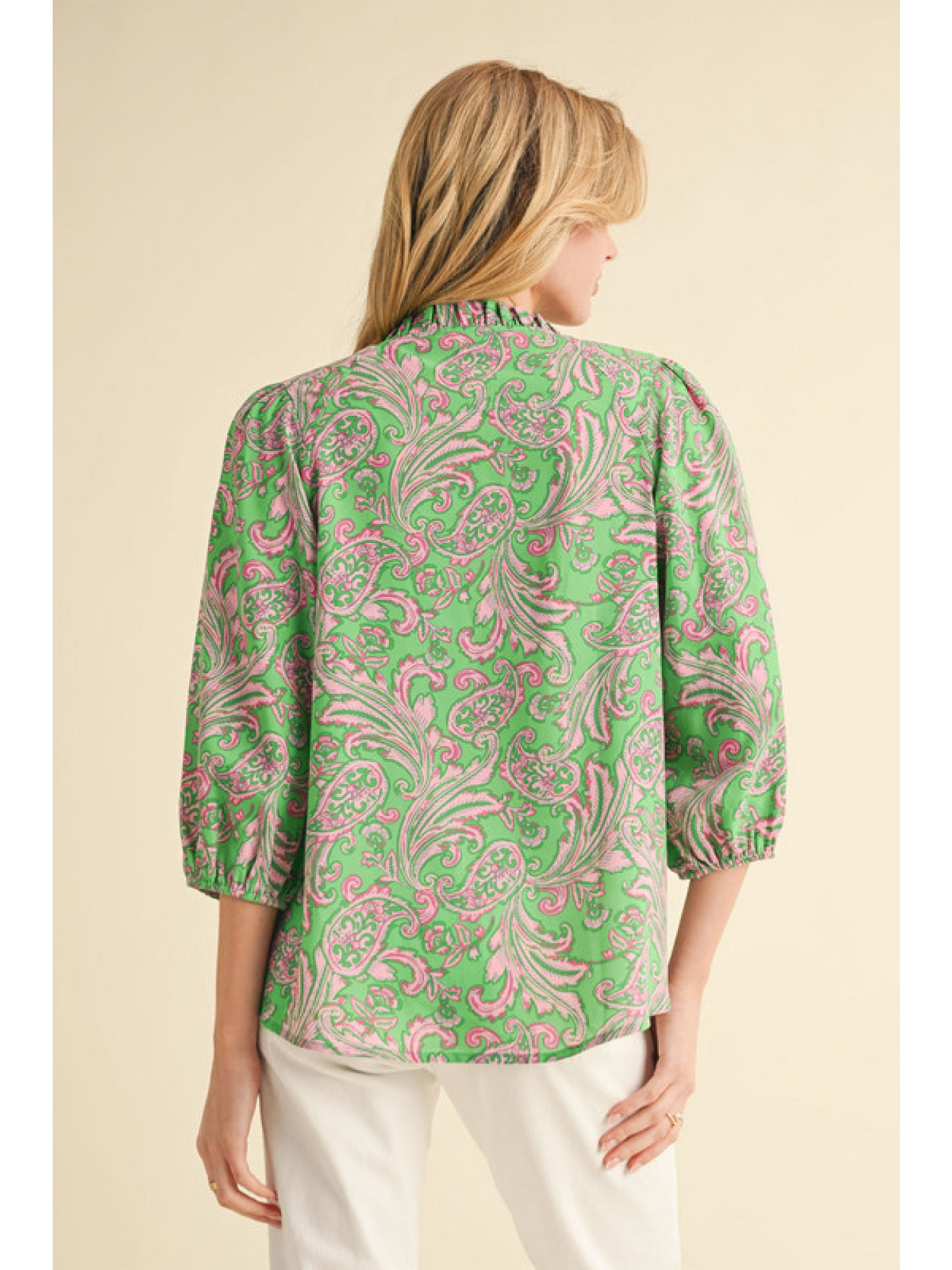 Paisley Preppy Blouse