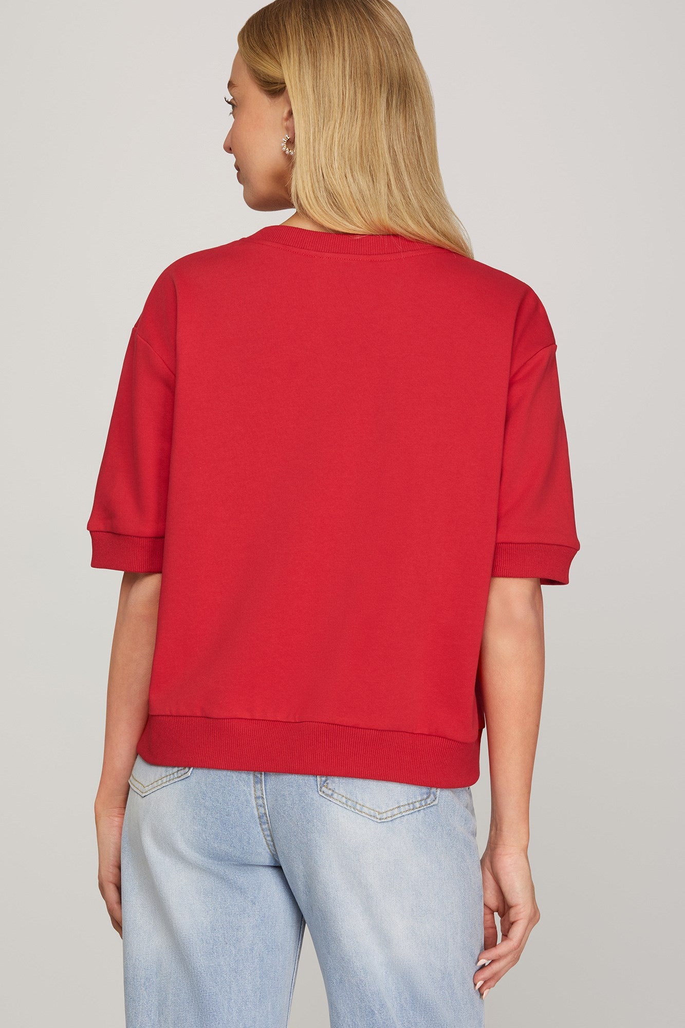 Bow Holiday Plaid Sweatshirt