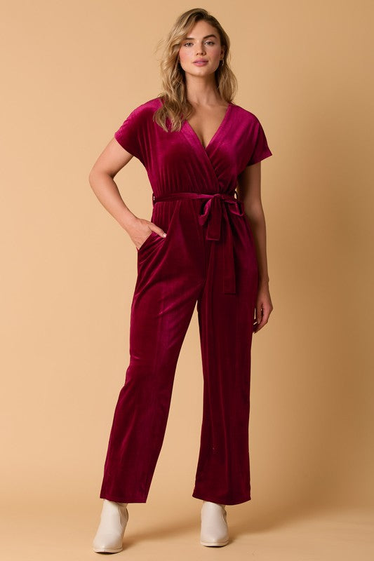 Red Velvet Jumpsuit