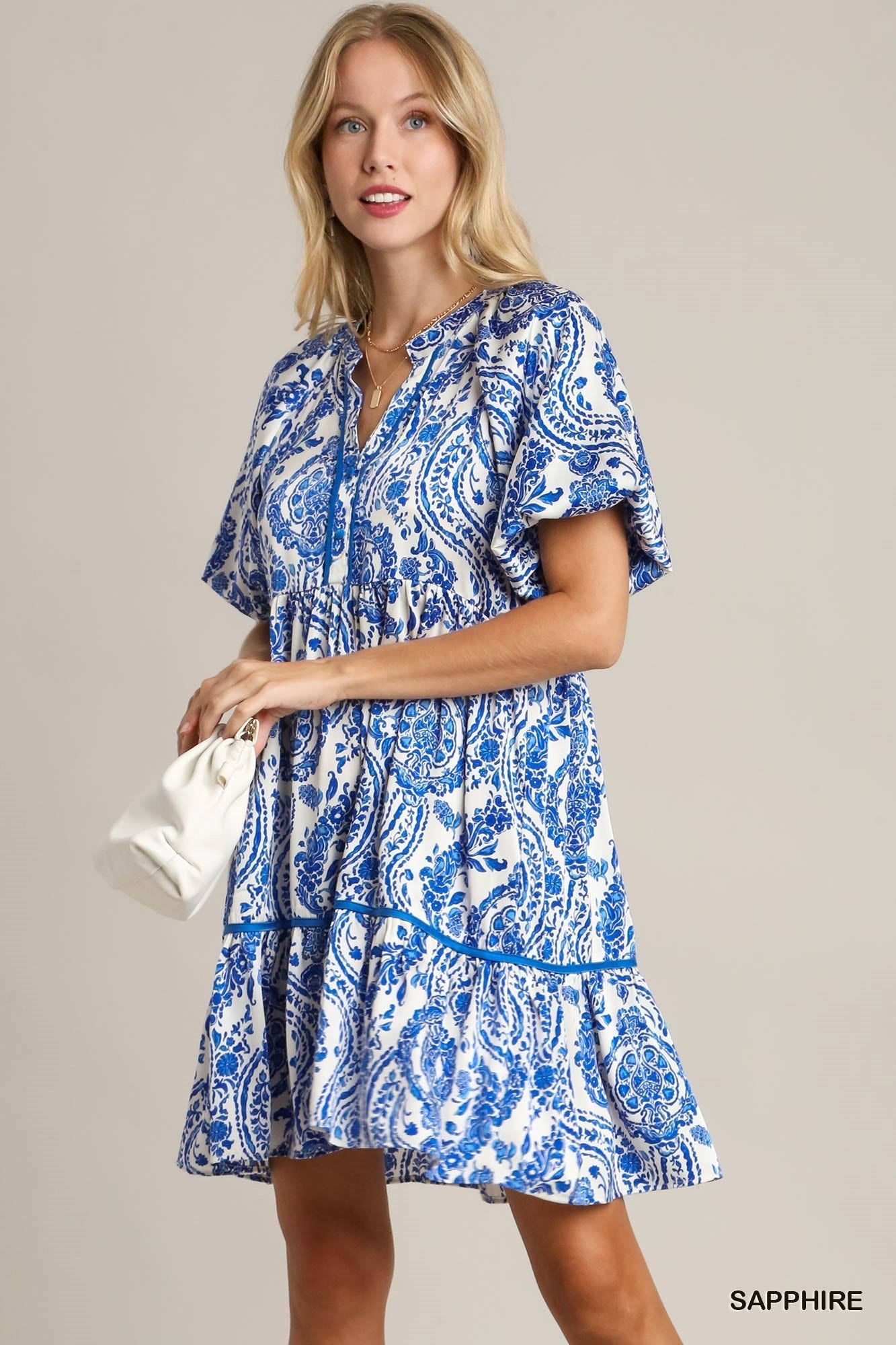 Paisley Tiered Dress