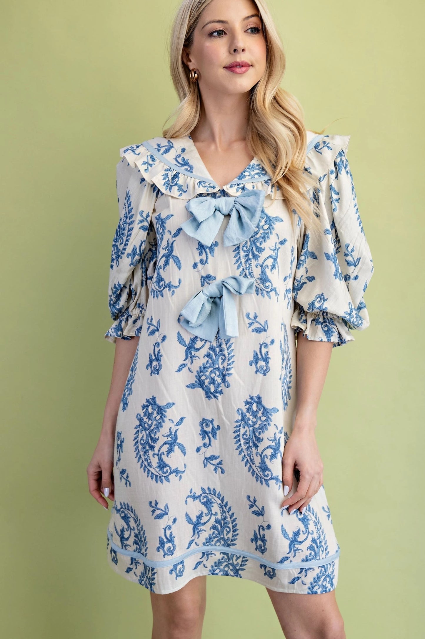 Bow Paisley Dress