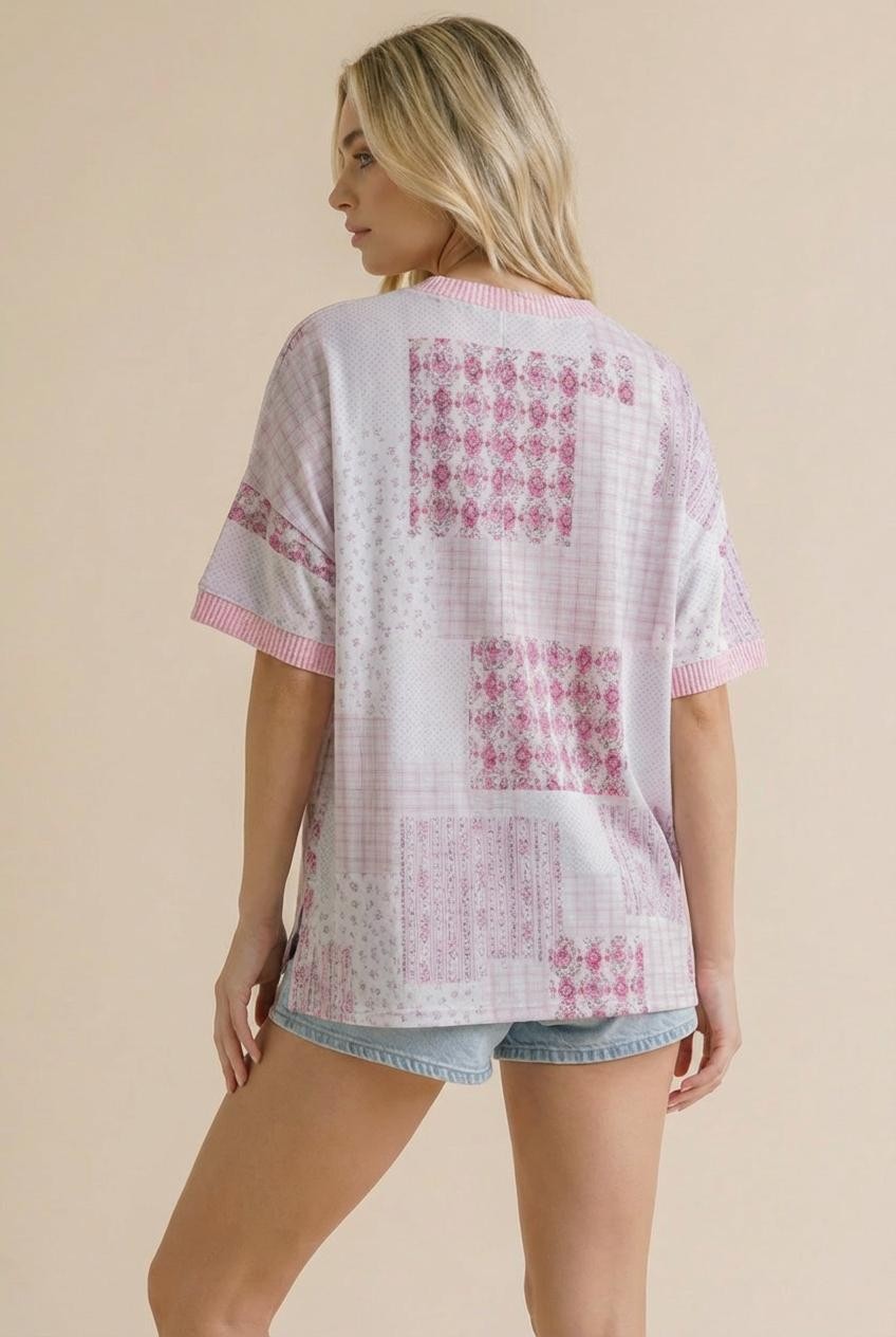 Bloom Patch Oversized Top
