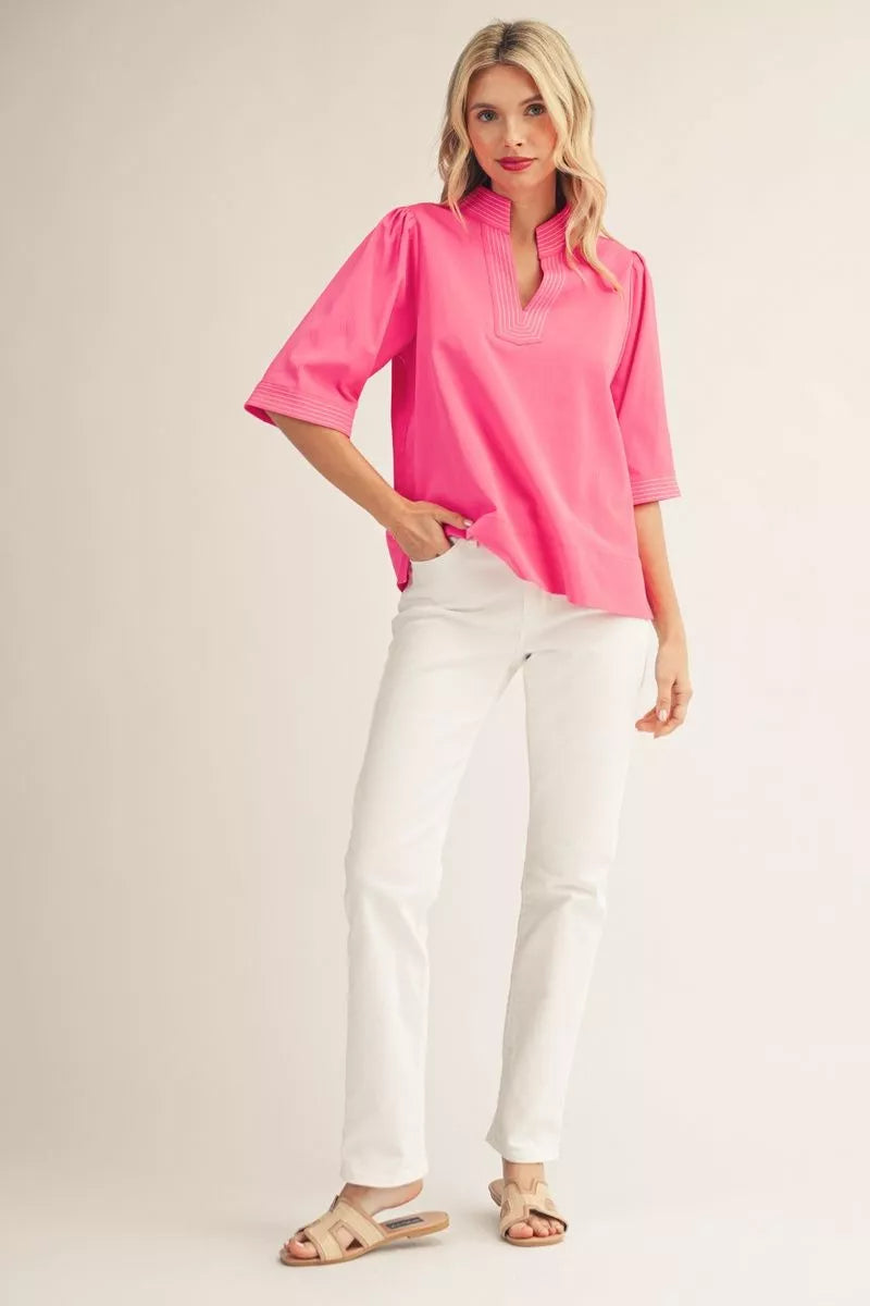 Modern Muse Puff Shoulder Top