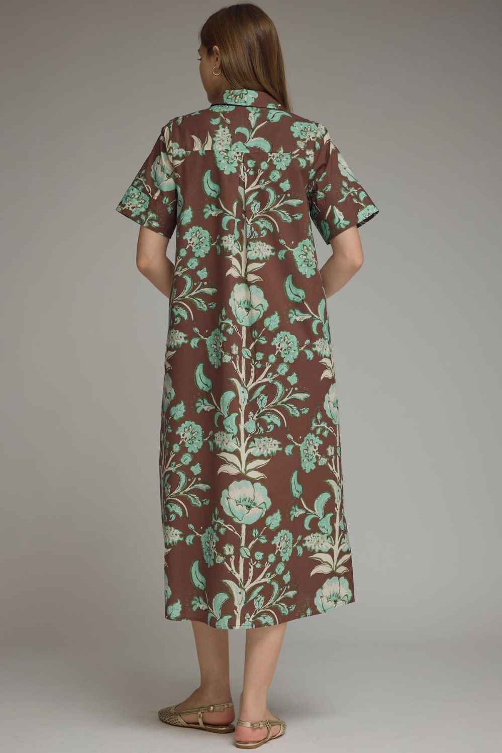 Teal Chocolate Midi Dress