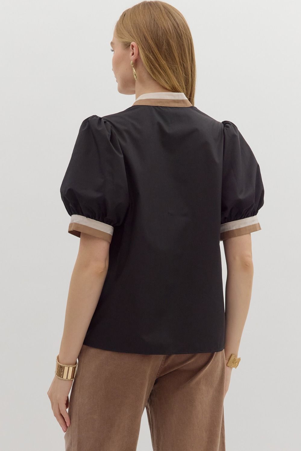 Espresso Stripe Top