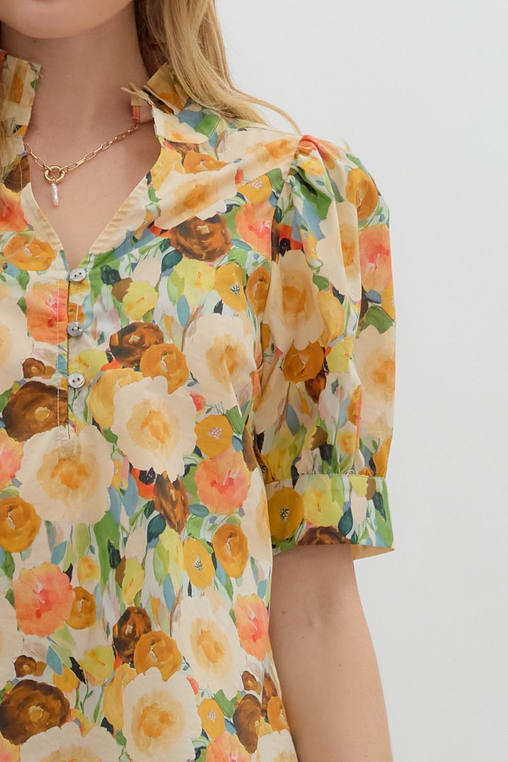 Autumn Floral Top