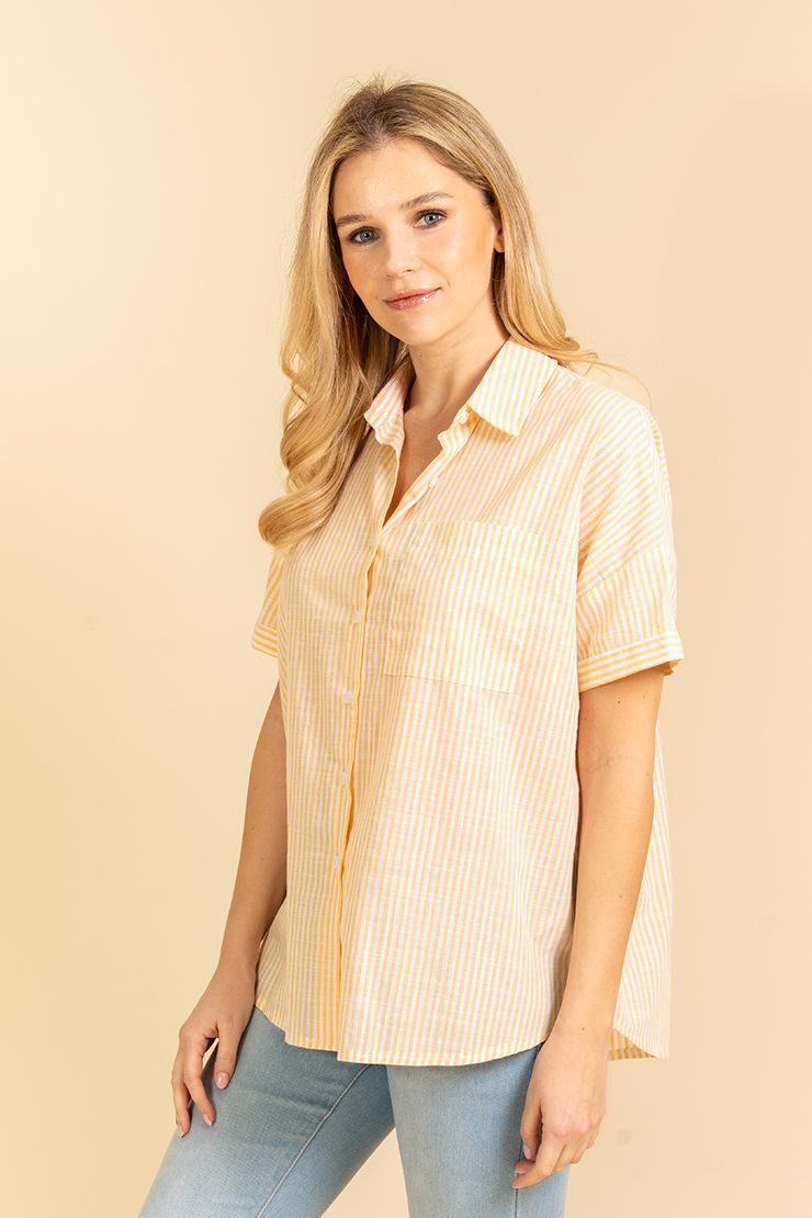 Yellow Striped Top