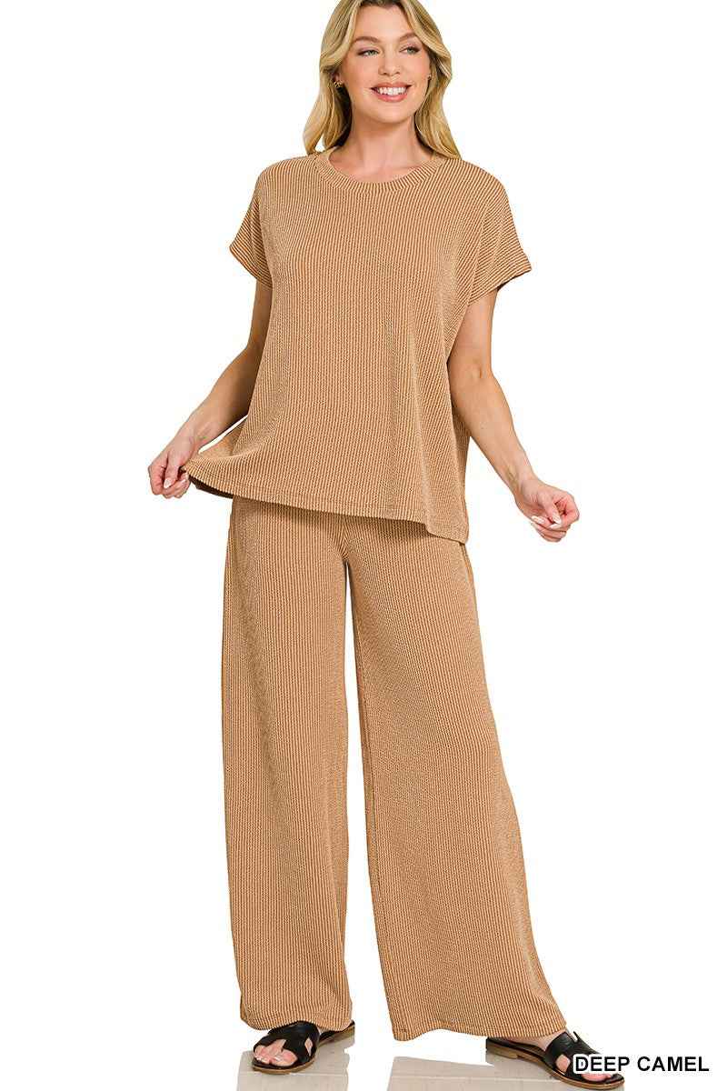 Cozy Camel Luxe Ribbed Set