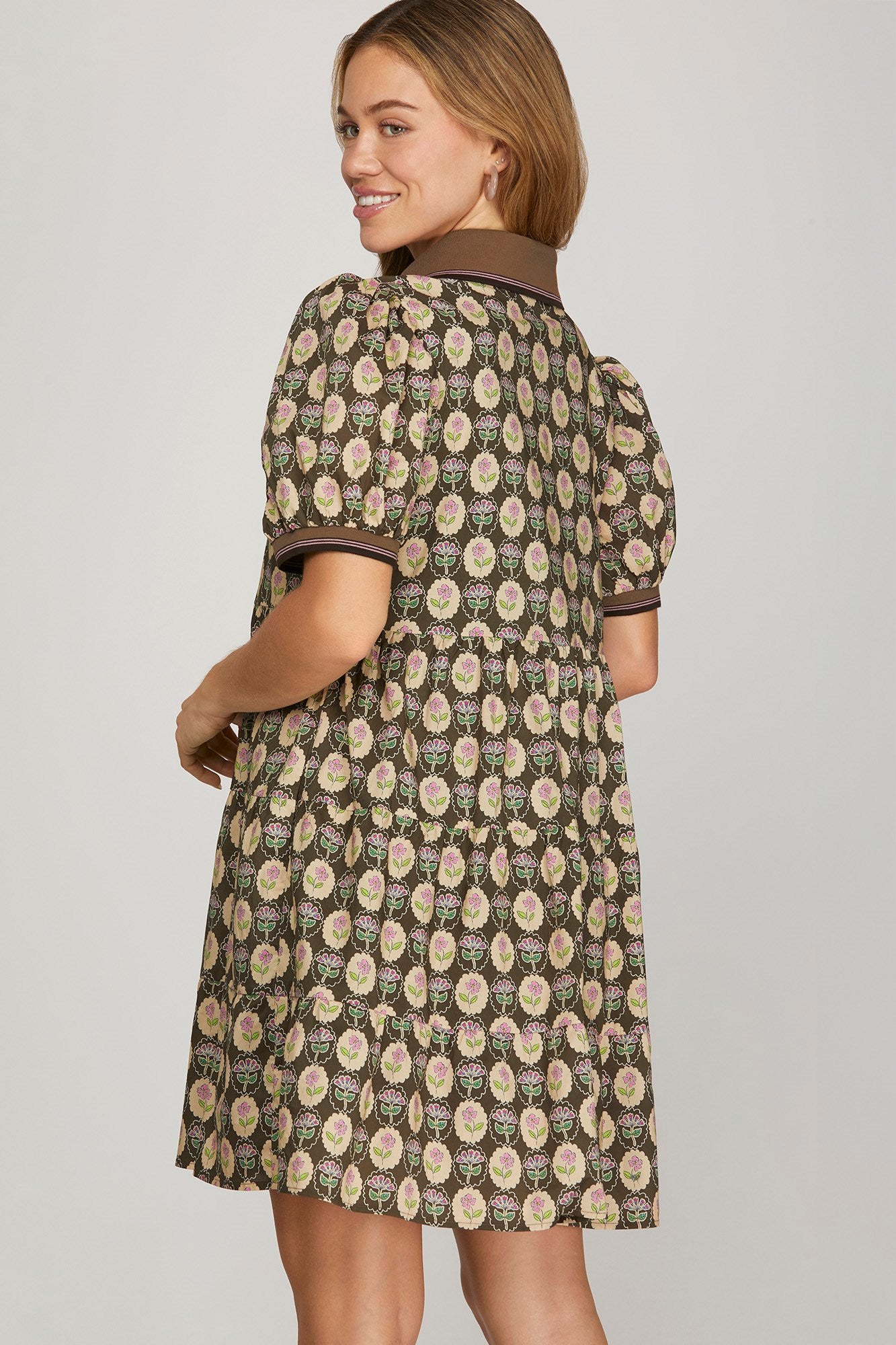 Vintage Fall Mini Dress
