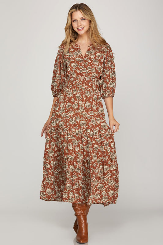 Fall Vibes Maxi Dress