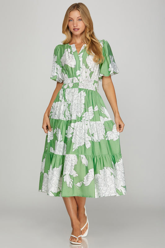 The Sweet Escape Tiered Midi Dress