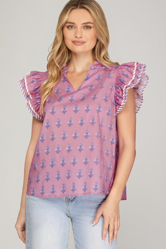 Lilac Garden Blouse