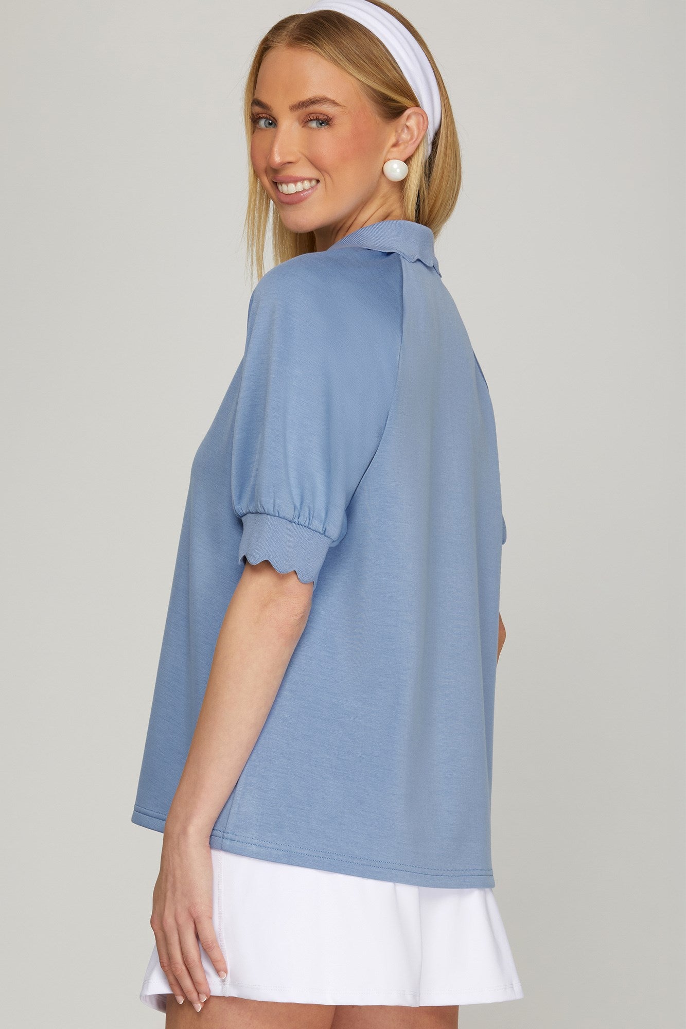 Coastal Blue Soft Half-Zip