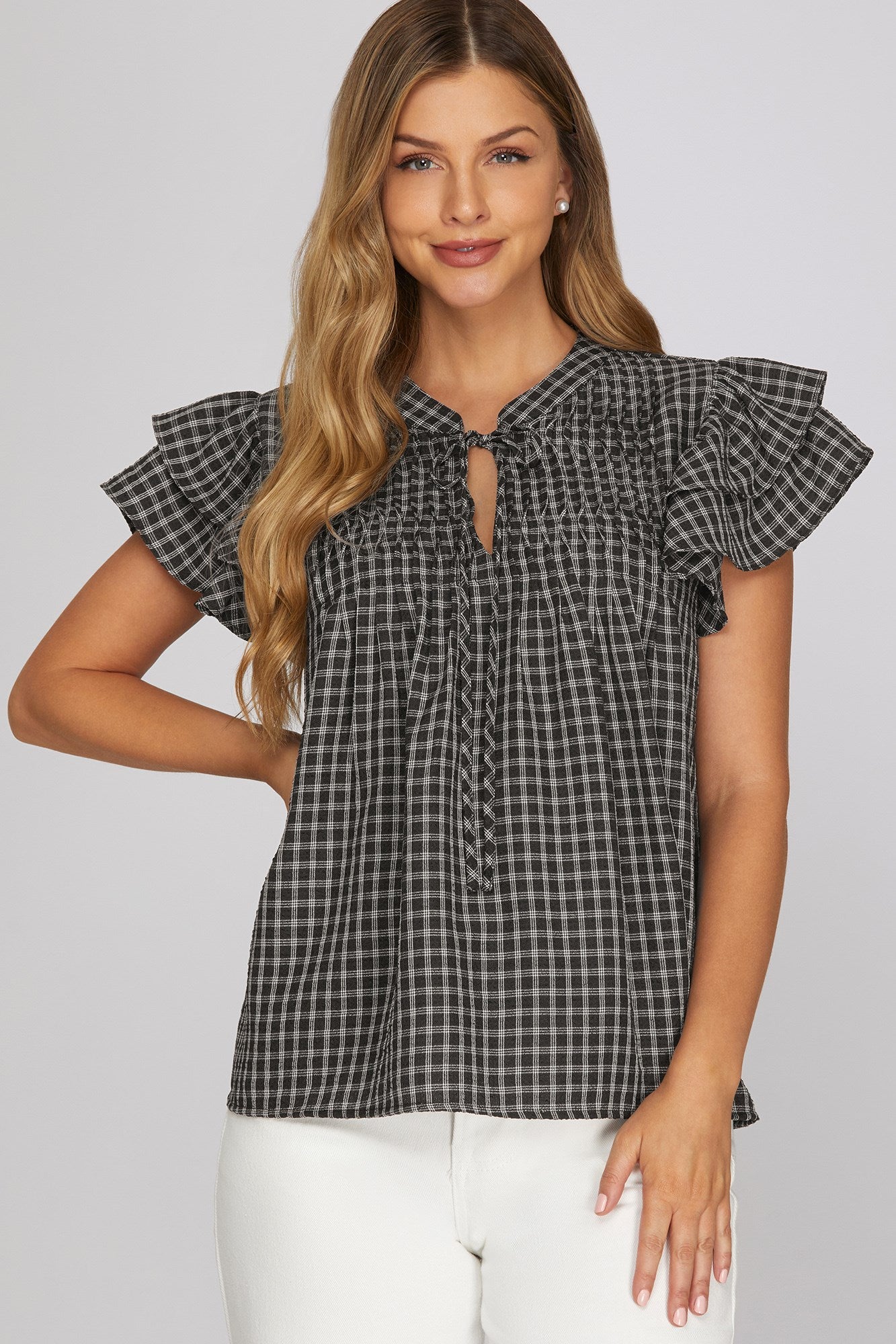 Classic Charm Gingham Top
