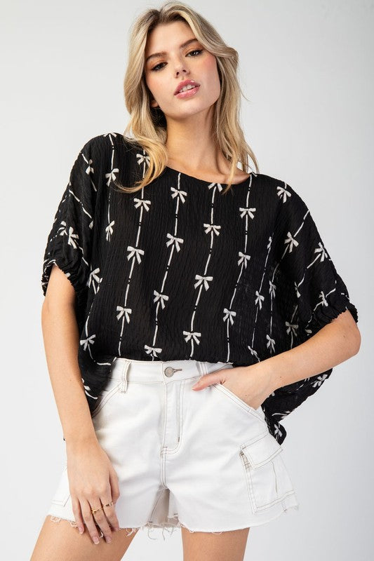 Bow Detail Top