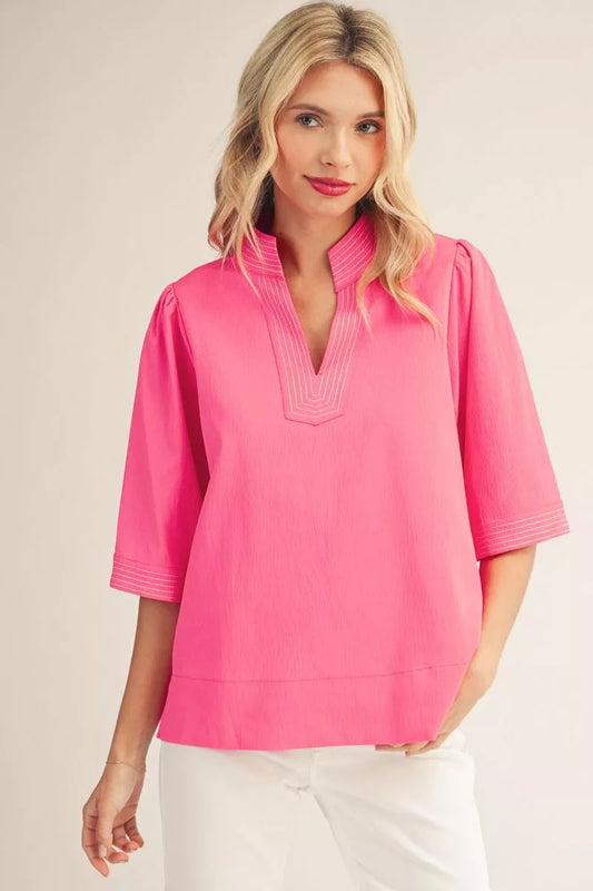 Modern Muse Puff Shoulder Top