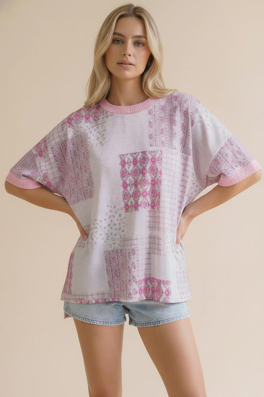 Bloom Patch Oversized Top