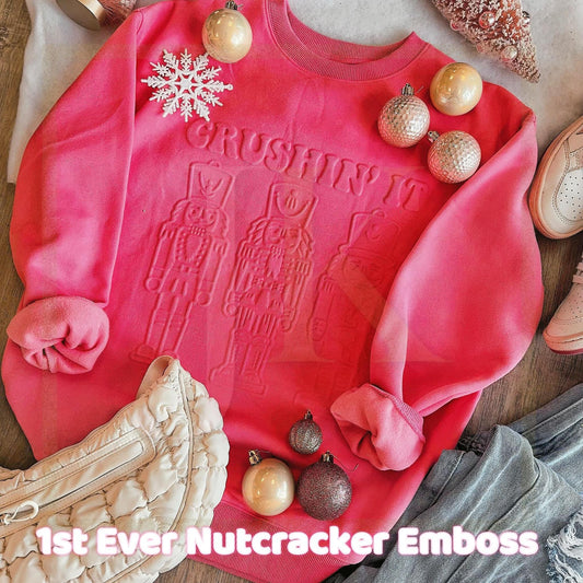 Nutcracker Embossed Sweatshirt