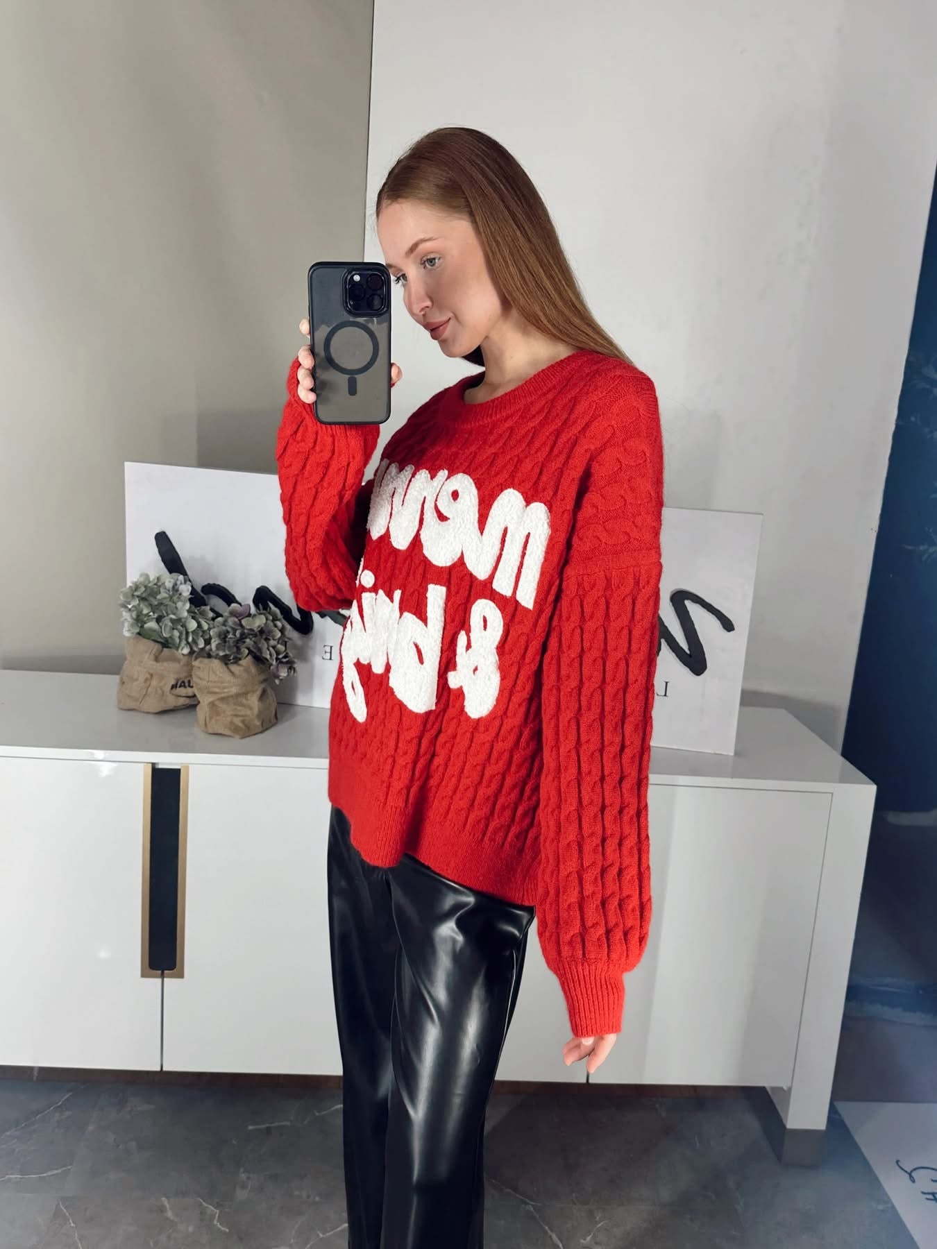 Merry & Bright Cable Knit Sweater