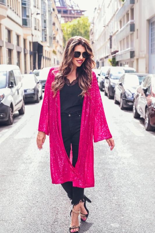 Sparkle Sequin Kimono