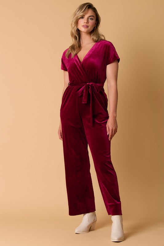 Red Velvet Jumpsuit