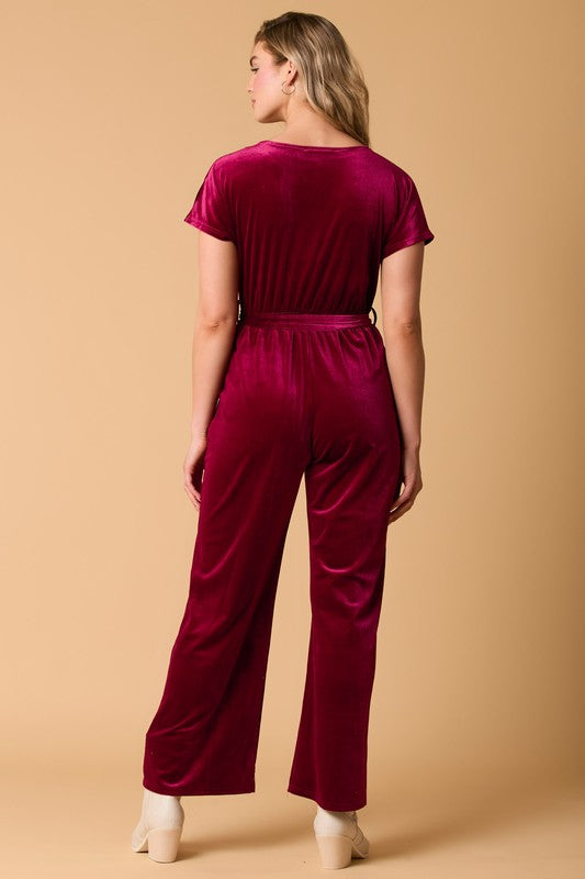 Red Velvet Jumpsuit