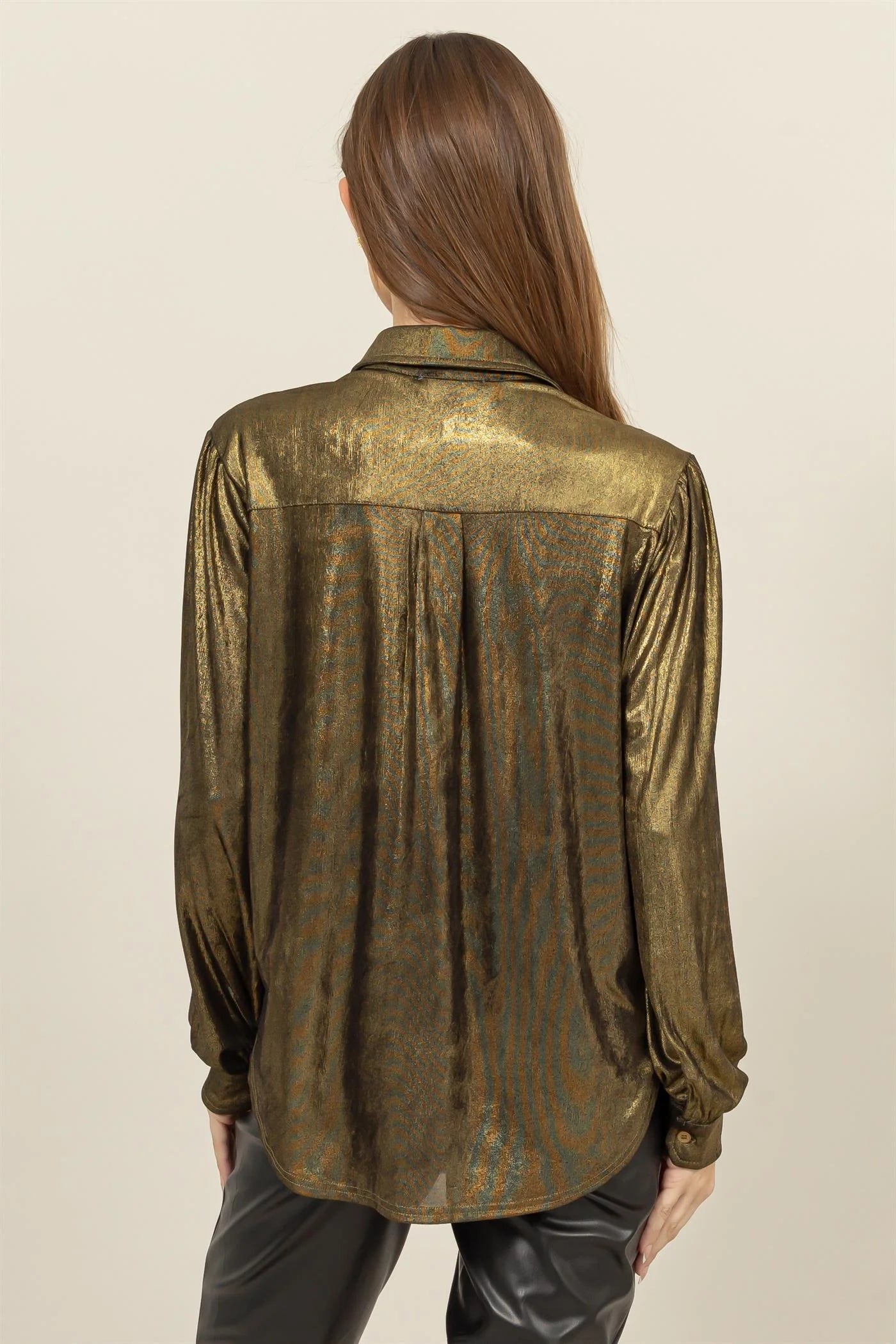 Metallic Gold Blouse