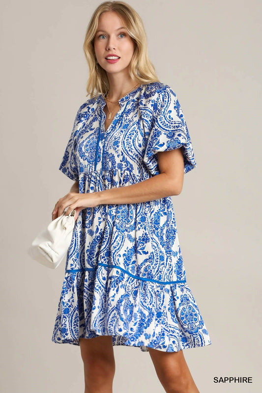 Paisley Tiered Dress