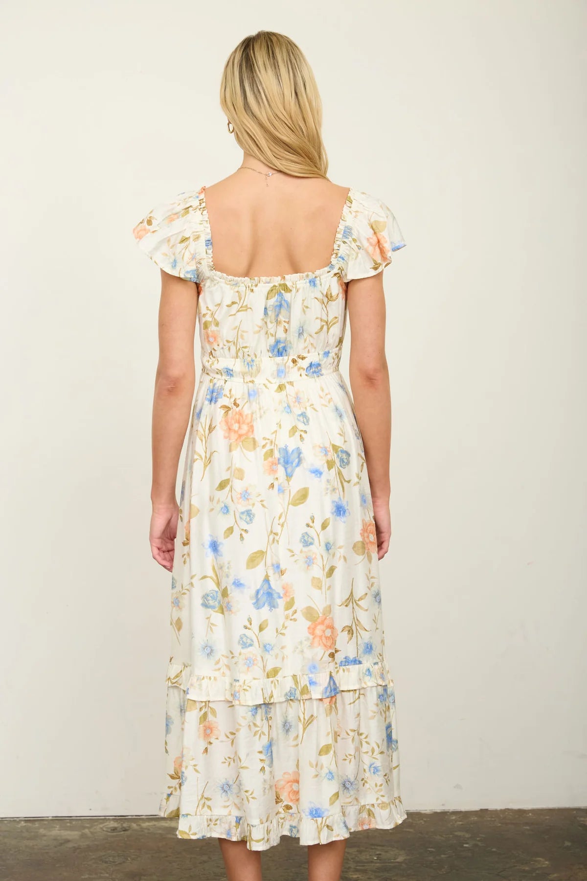 Blossom Grace Midi Dress