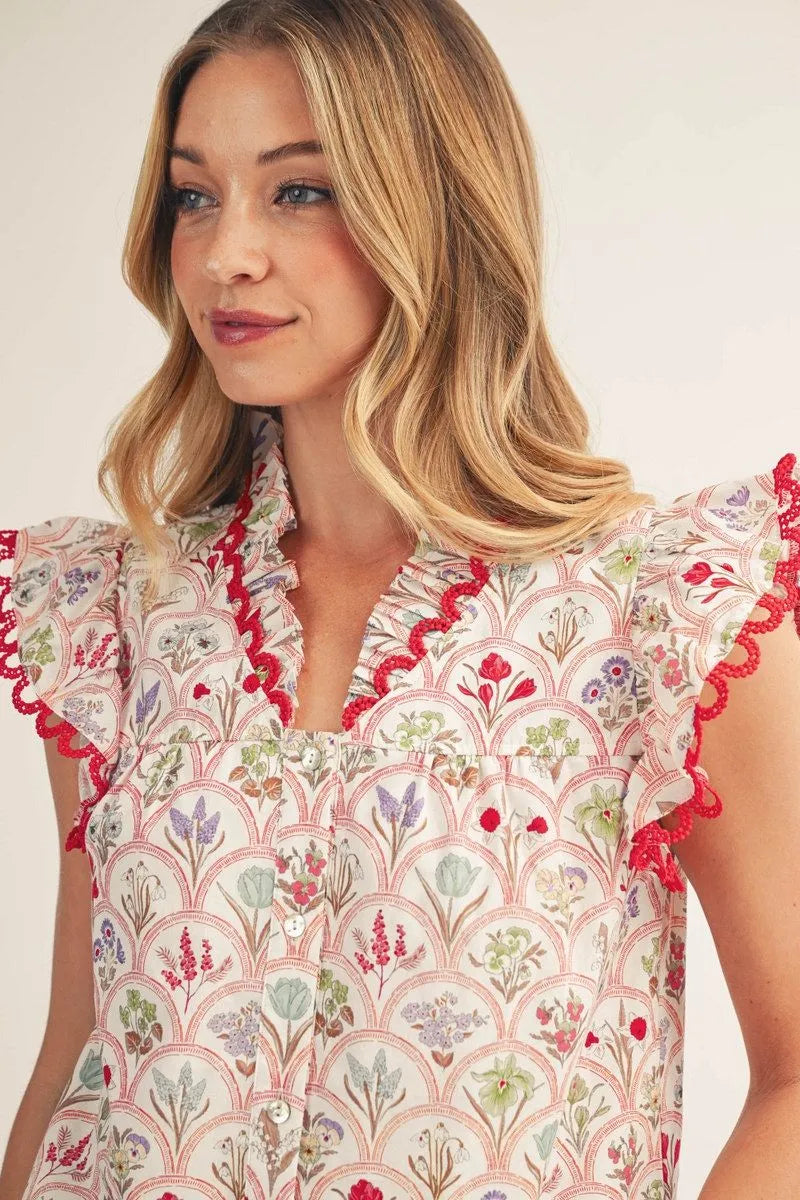 Vintage Garden Charm Top 🌸