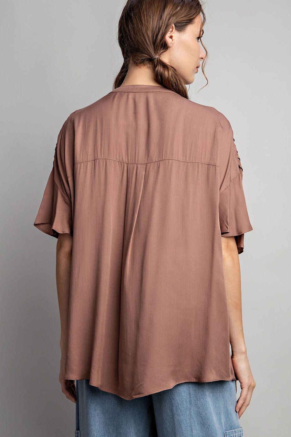 Coco Pleated Blouse - Live By K Boutique