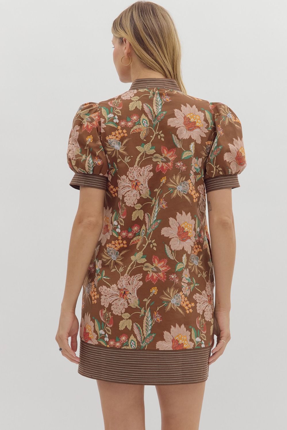 Autumn Floral Mini Dress