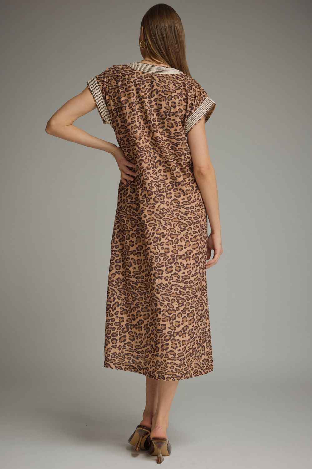 Wild Charm Leopard Midi Dress
