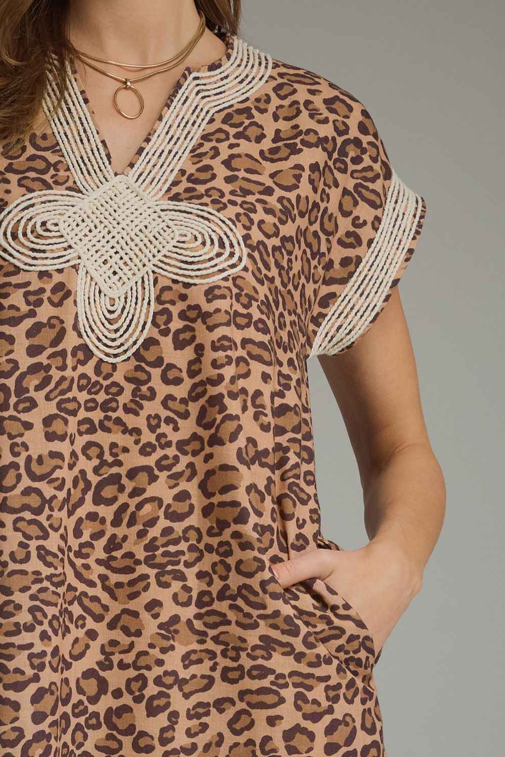Wild Charm Leopard Midi Dress