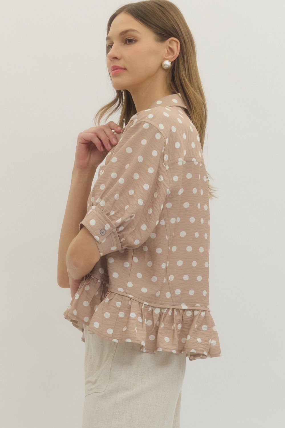 Sandy Chic Polka Dot Top