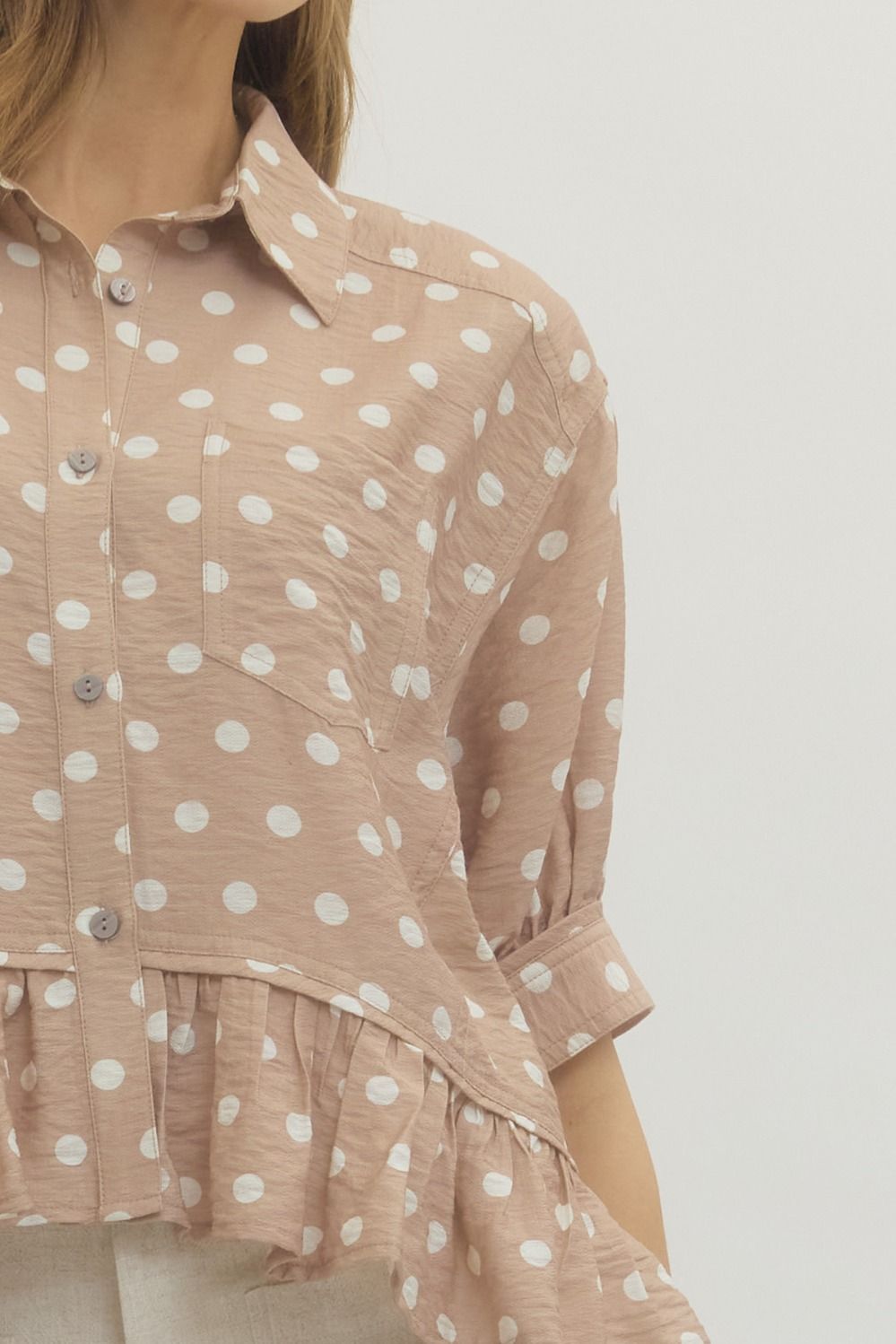 Sandy Chic Polka Dot Top