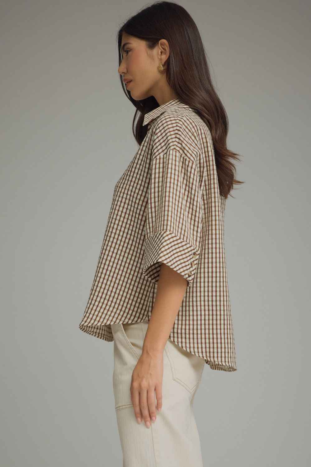 Harvest Charm Gingham Blouse