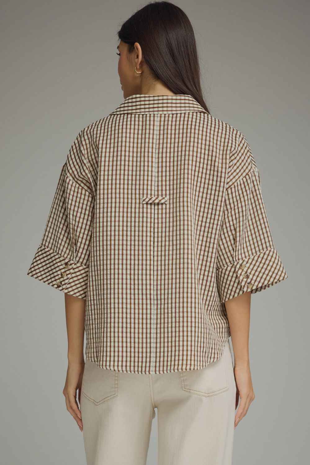 Harvest Charm Gingham Blouse
