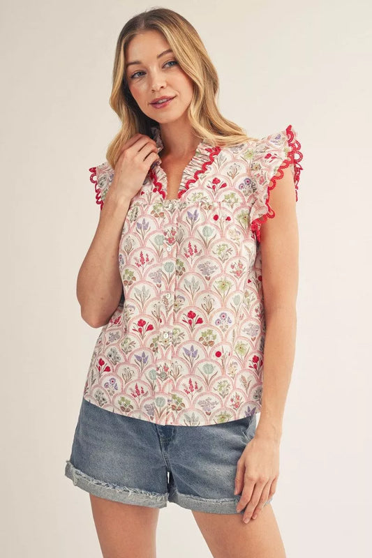 Vintage Garden Charm Top 🌸