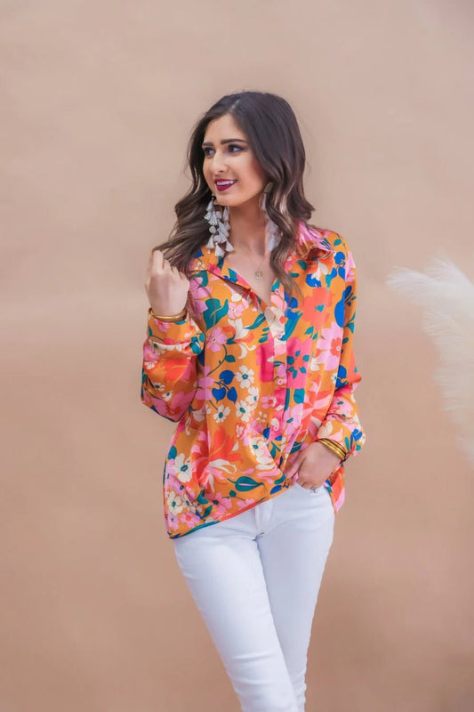 Flower Bloom Blouse - Live By K Boutique