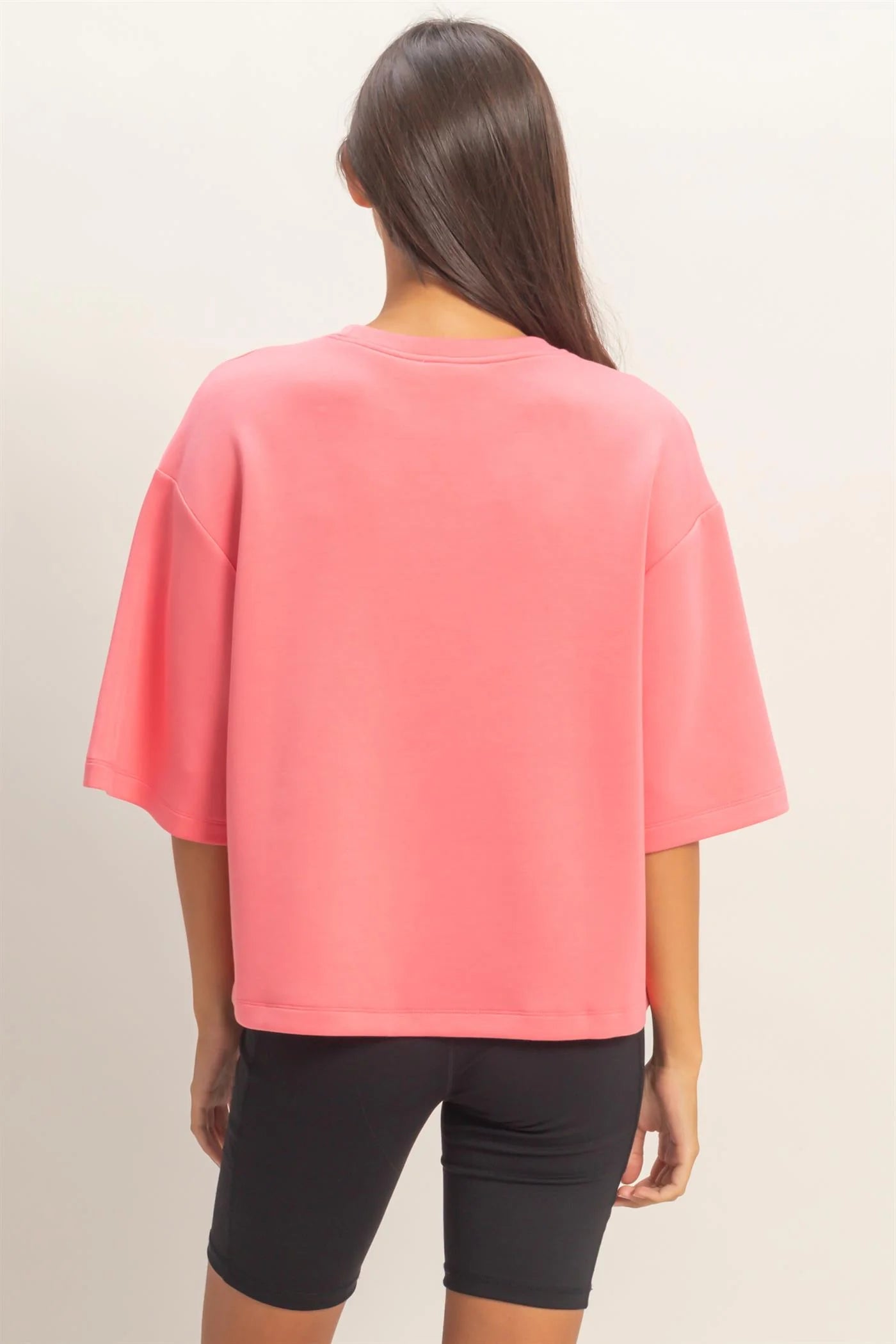 Modern Double Knit Cropped Top – Structured & Effortless