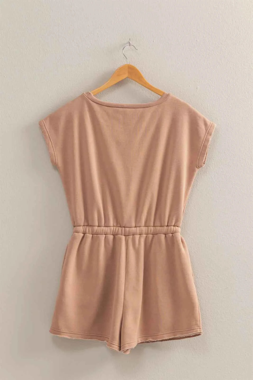 Women's Casual Dark Taupe Romper