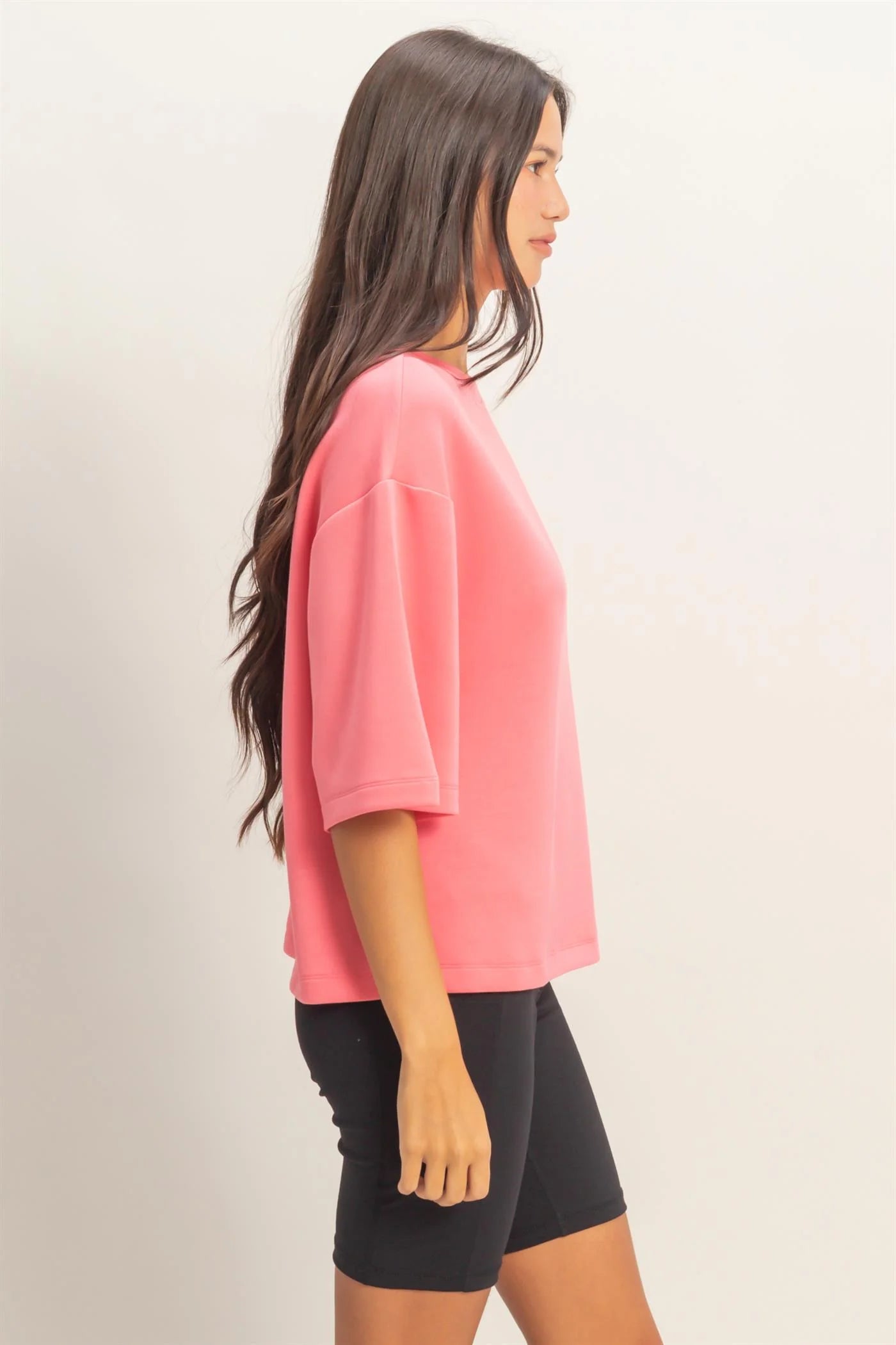 Modern Double Knit Cropped Top – Structured & Effortless